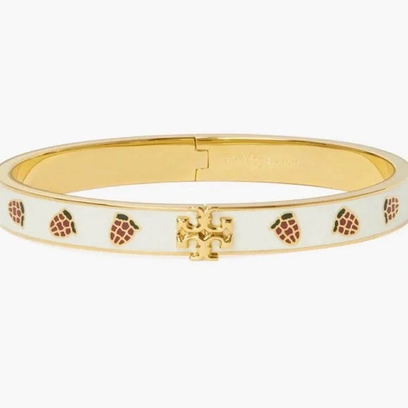 Tory Burch Kira Ground Off Enamel Bracelet NEW - Picture 1 of 8